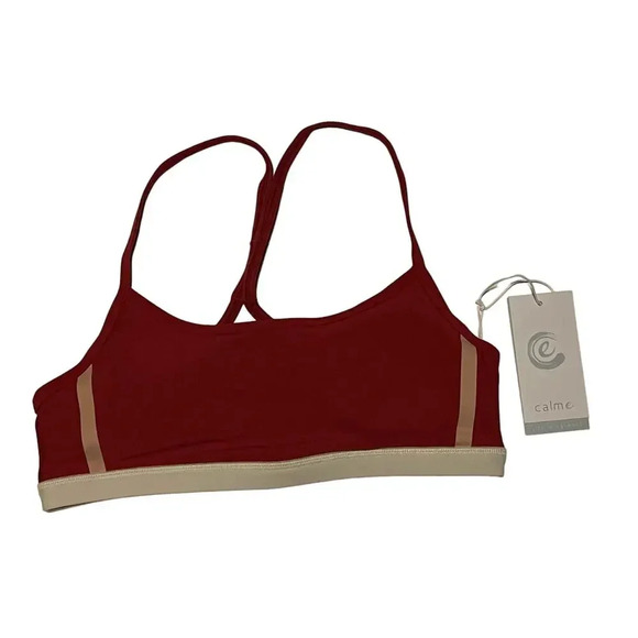 Johnny Was Calme Cross Back Cami Sports Bra in Red M Med NWT - Picture 1 of 3